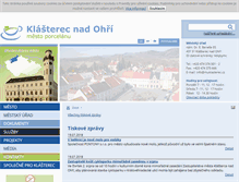 Tablet Screenshot of klasterec.cz